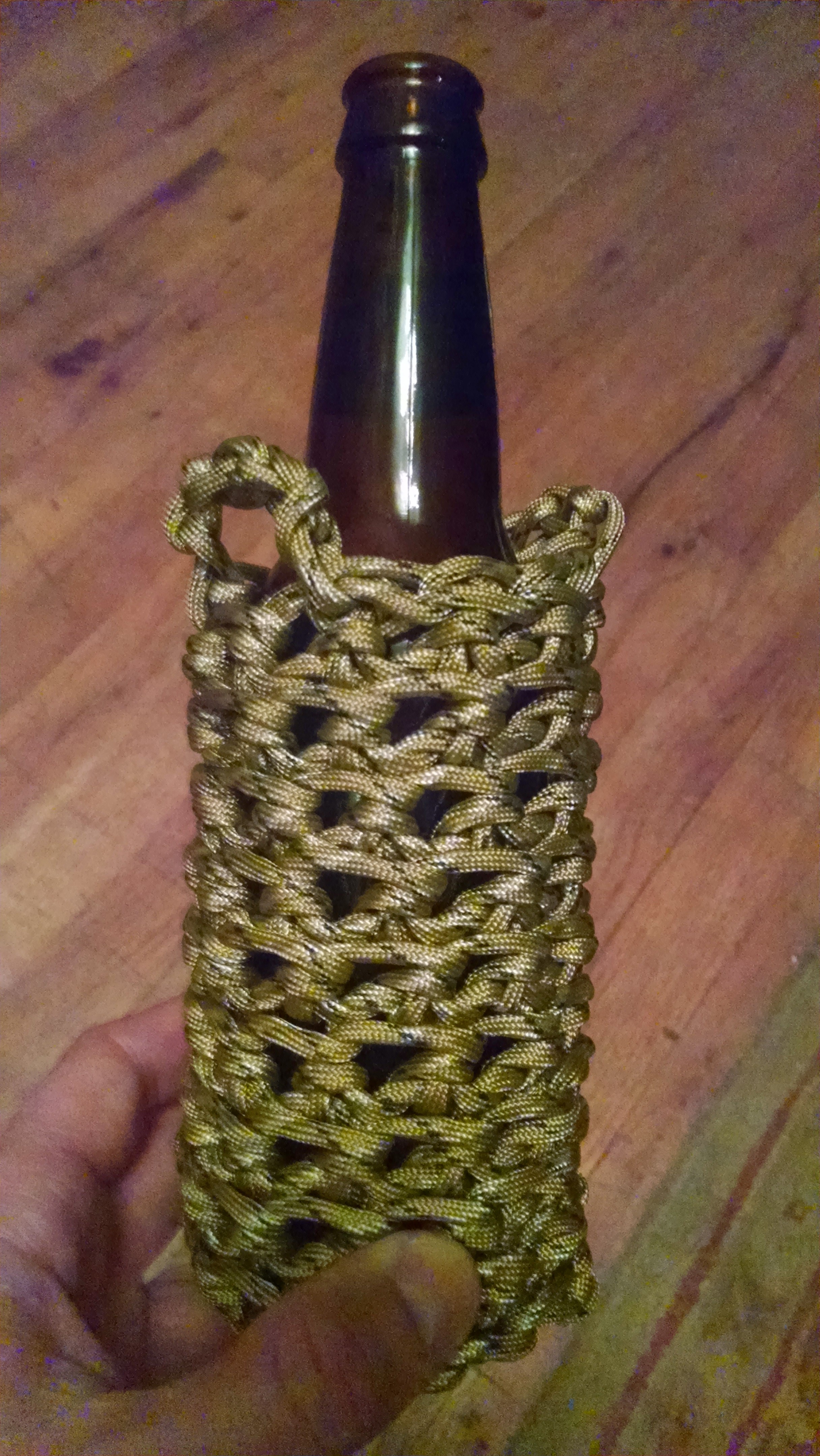Crocheted Paracord Beer Cozy