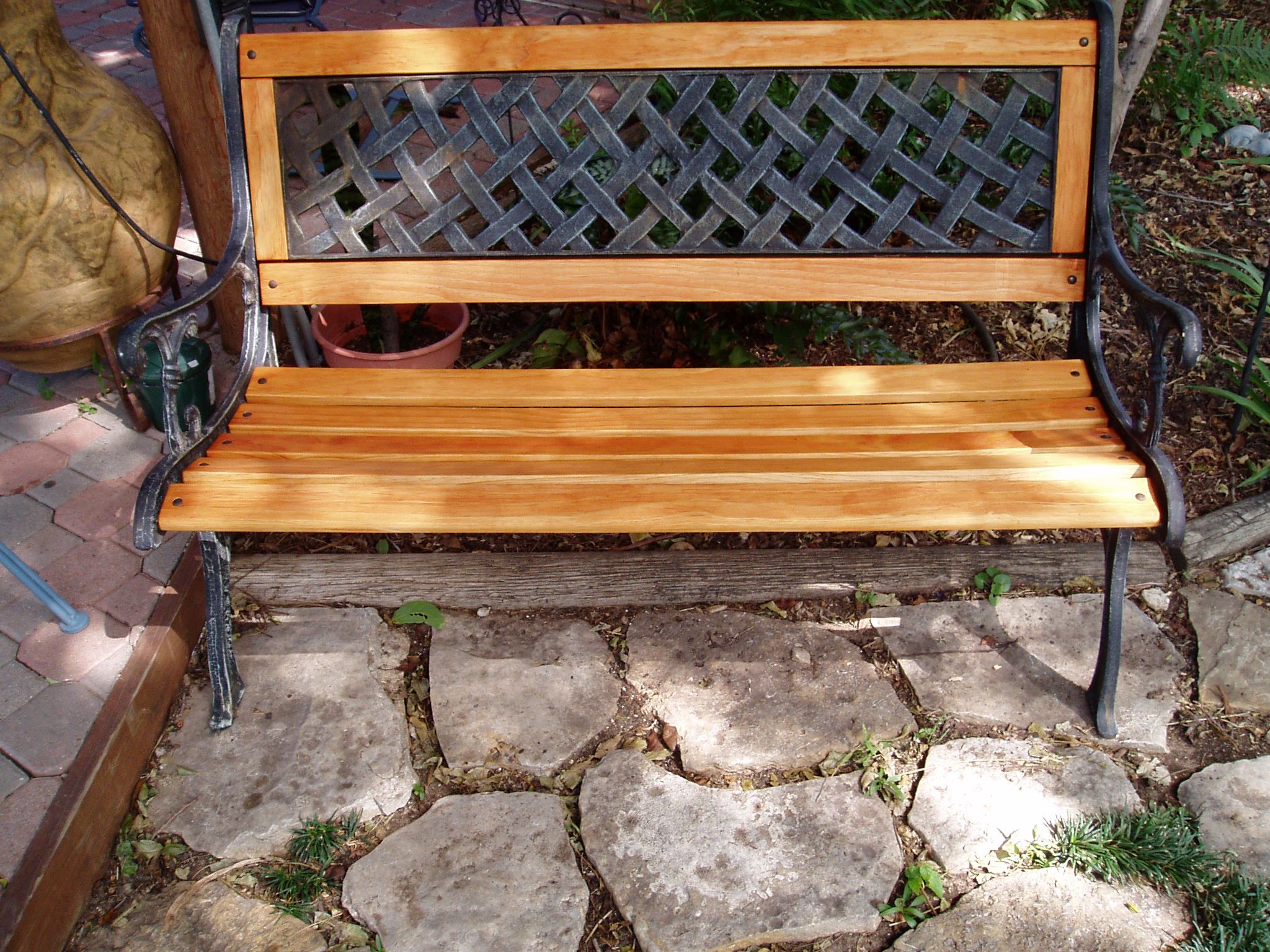 RECYCLE a GARDEN BENCH