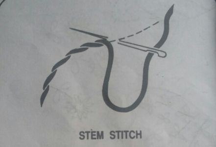 STEM STITCHING THE OUTLINE