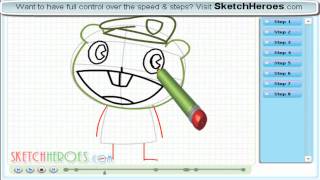 How to Draw Flippy (Happy Tree Friends)