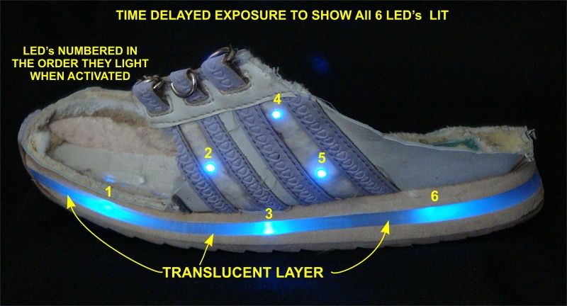 What's Inside a Flashing LED Sneaker