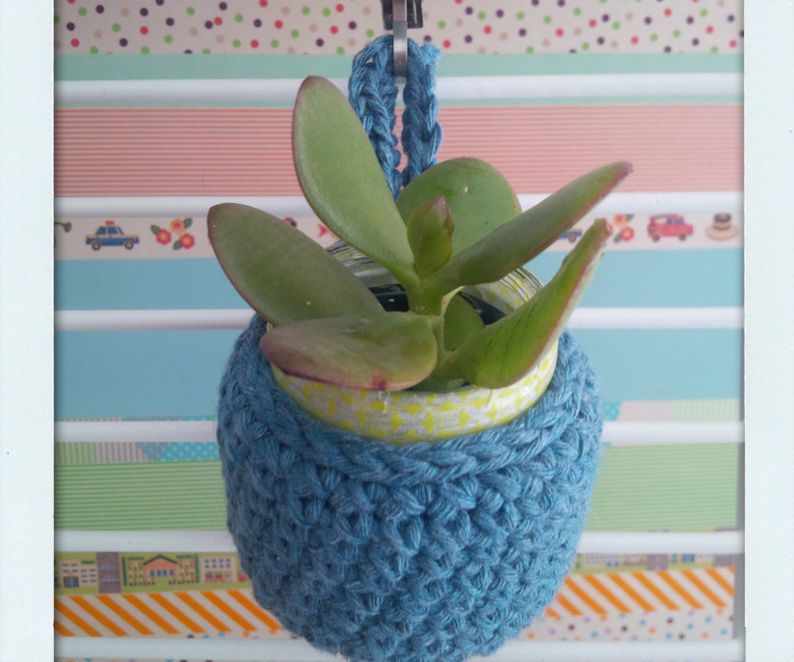 Cestino ad uncinetto