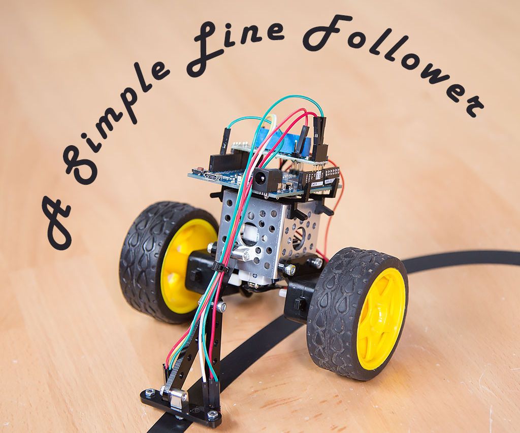 A Simple Arduino Based Line Follower