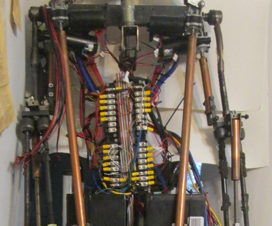 Automotive Industry Style Life Size Mechanical Platform Robot 6 Foot Tall in Detroit. 