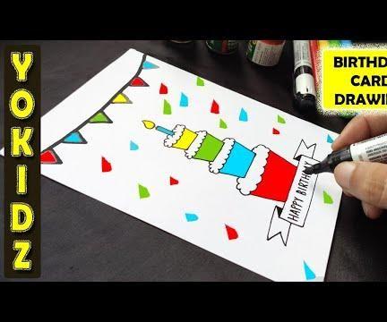 BIRTHDAY CARD DRAWING EASY