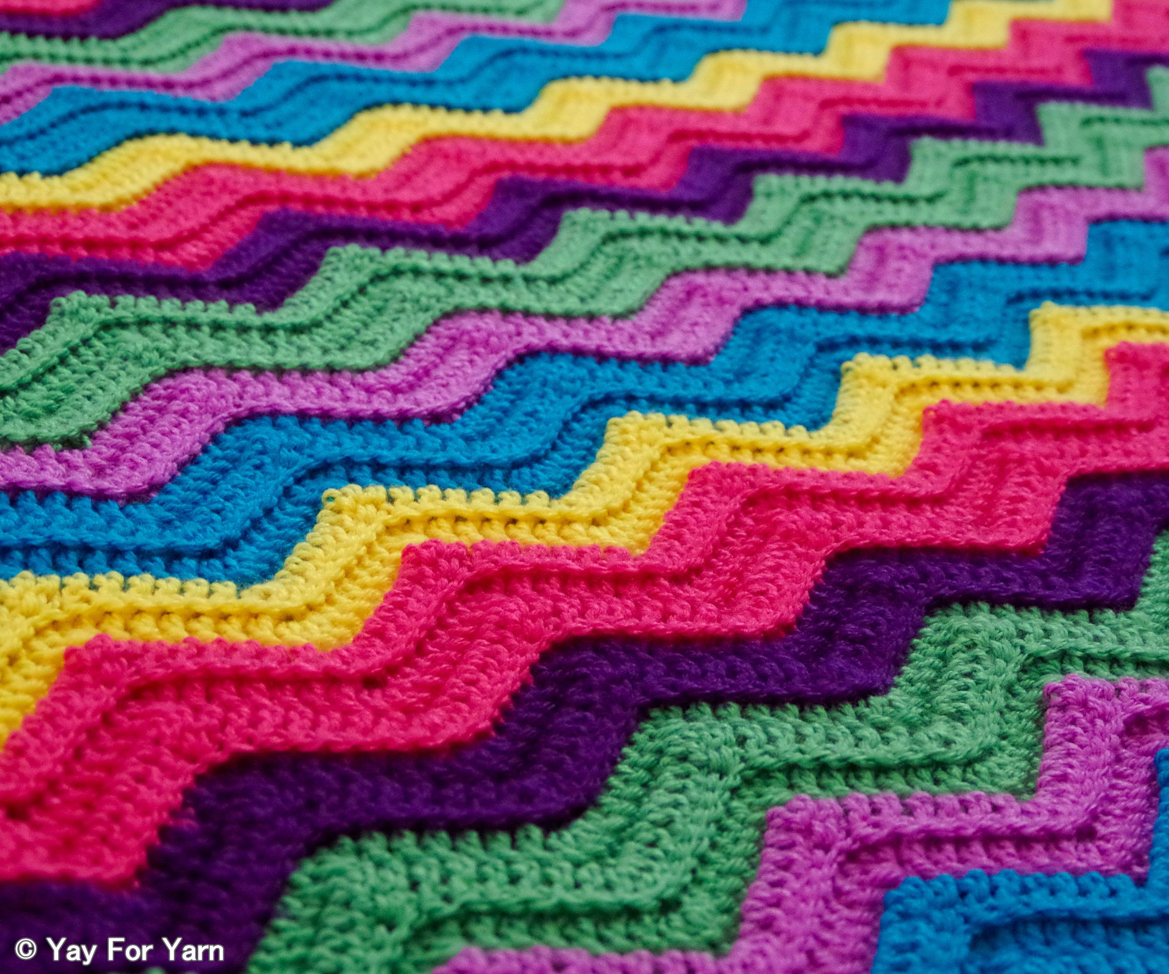 Rainbow Ridge Afghan