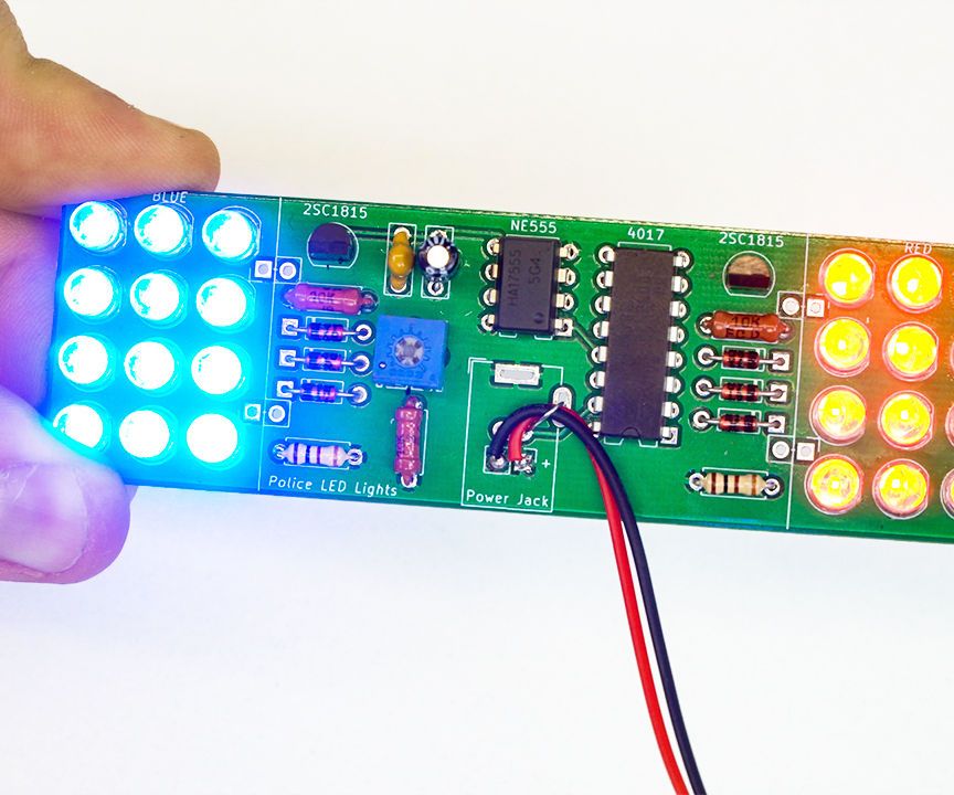 DIY Police LED With PCBWAY