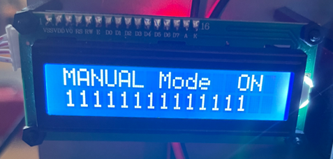 Test Motions in Manual Mode