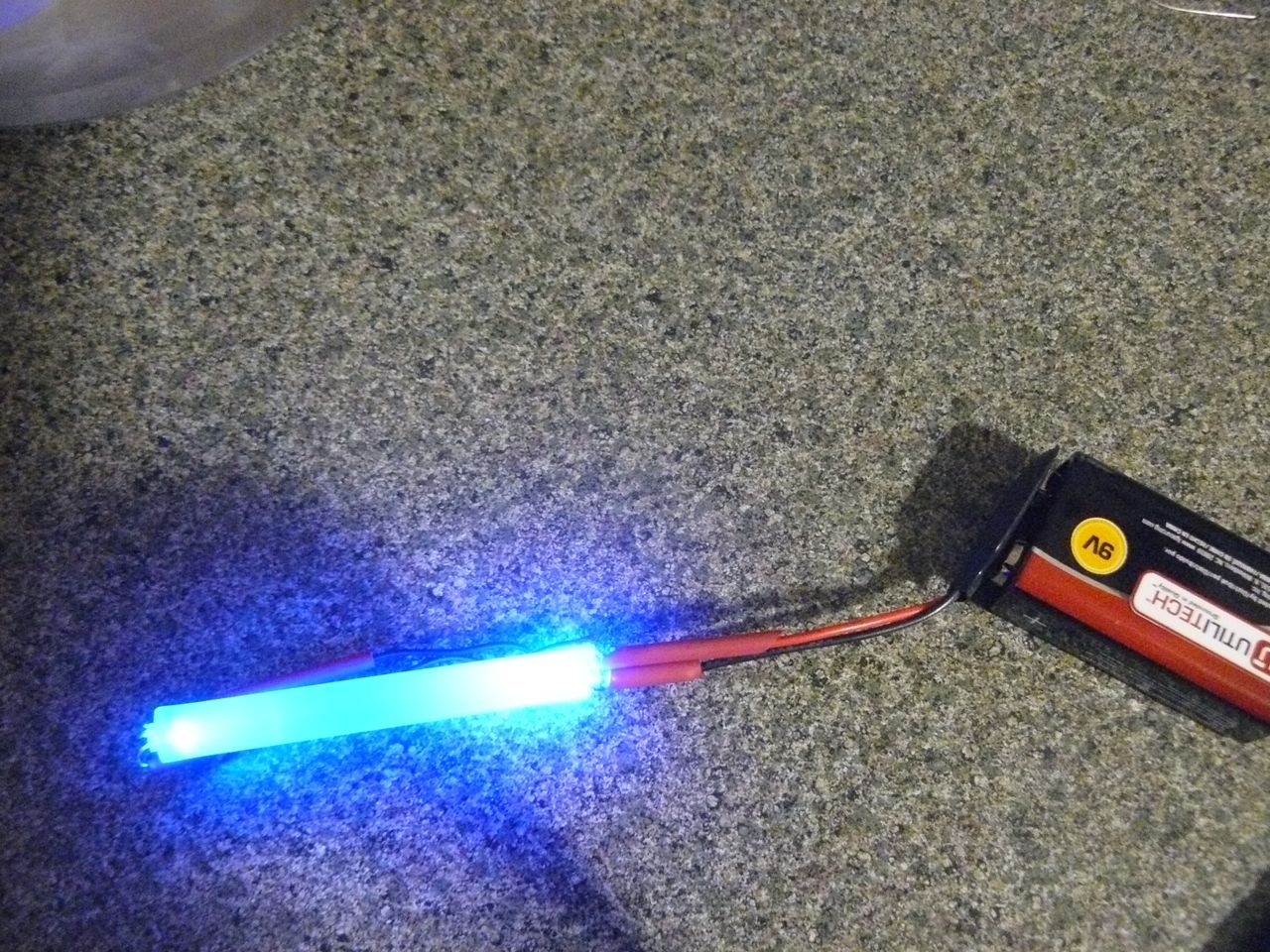 Super Cool Bicycle LED Tail Light Fiber Flair Glowing Glue Stick