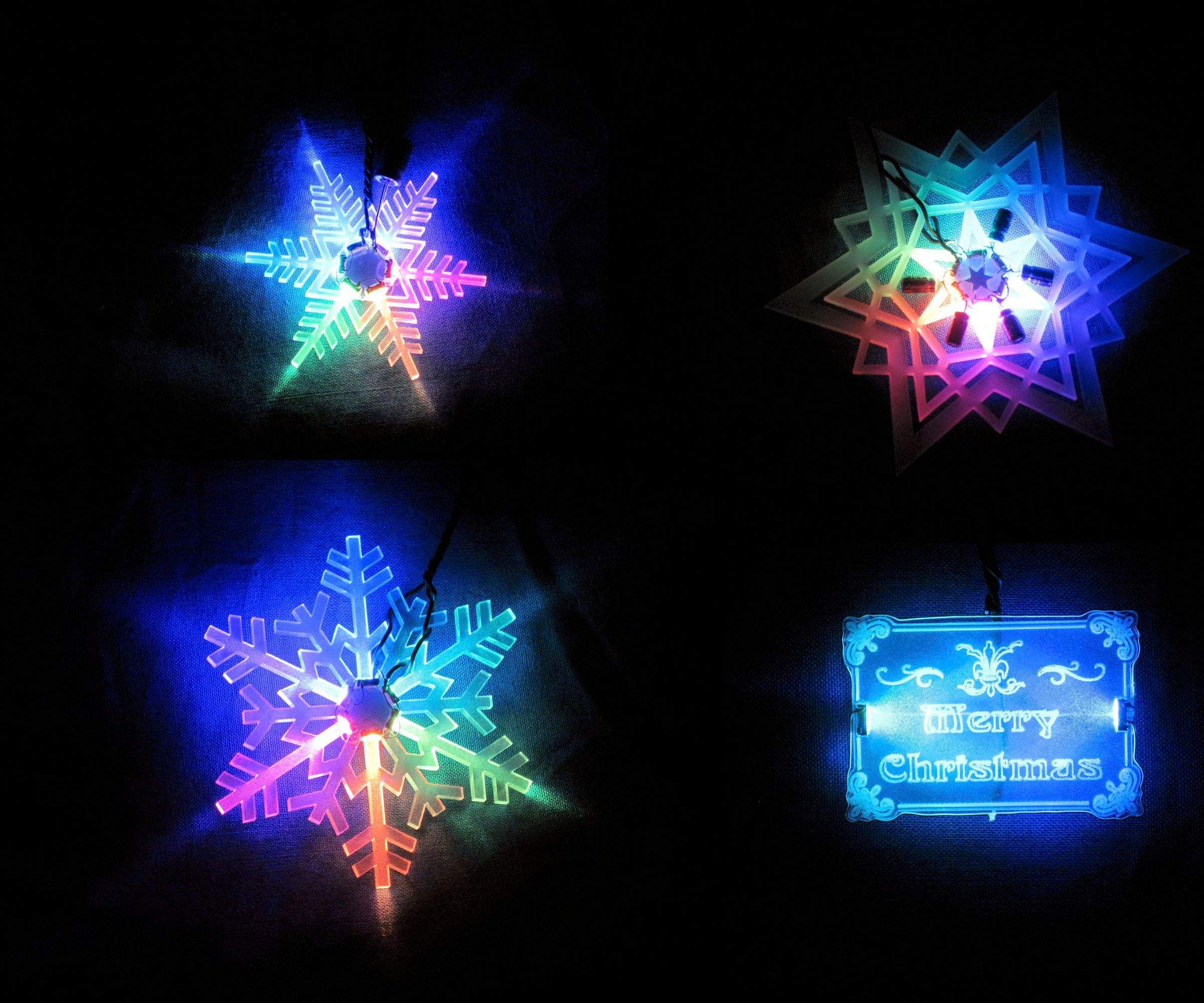 Acrylic LED Christmas Decoration