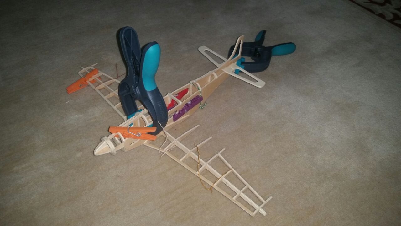 Wood P51 Mustang Plane Test Cutting