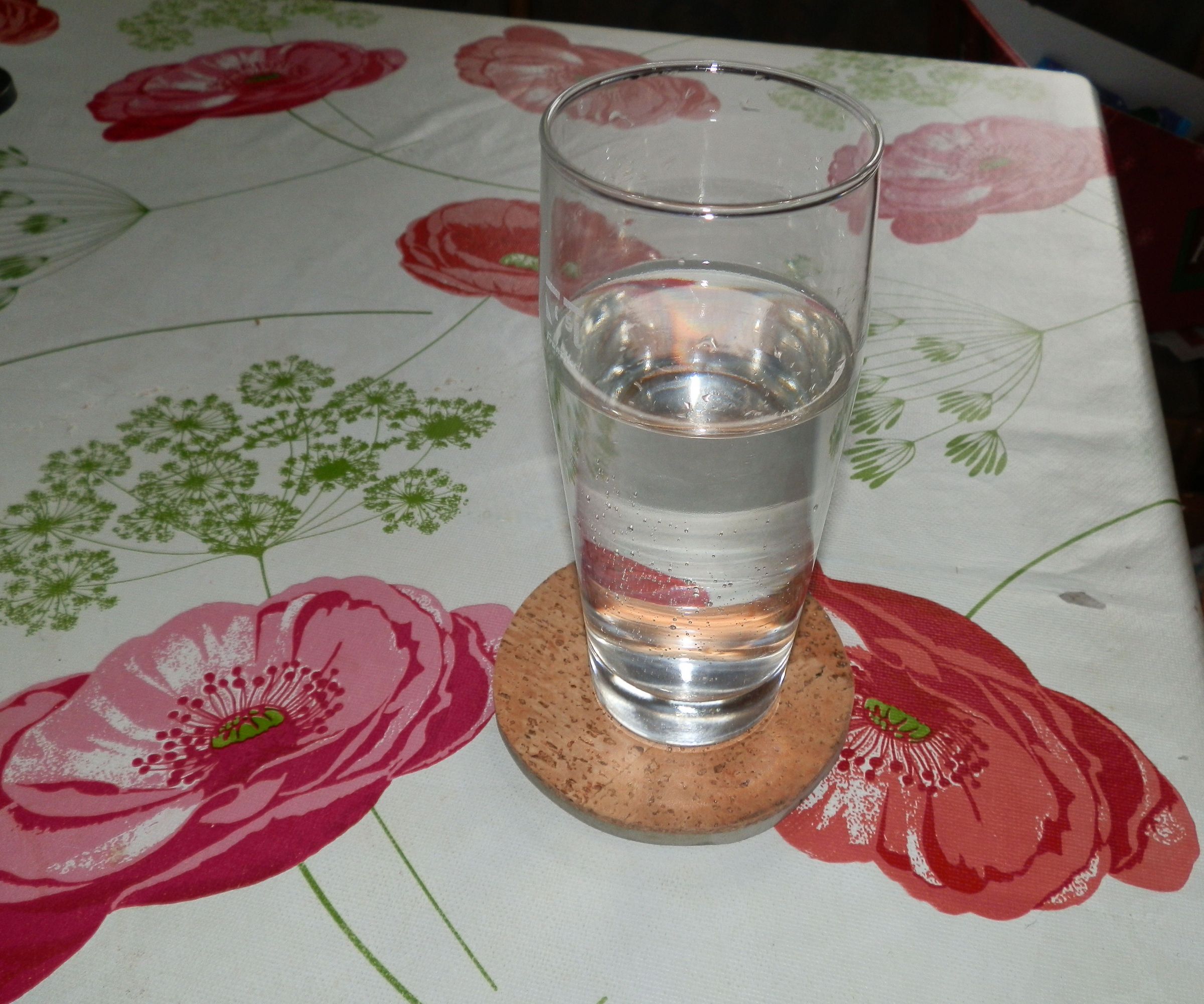 Coaster made of corkground
