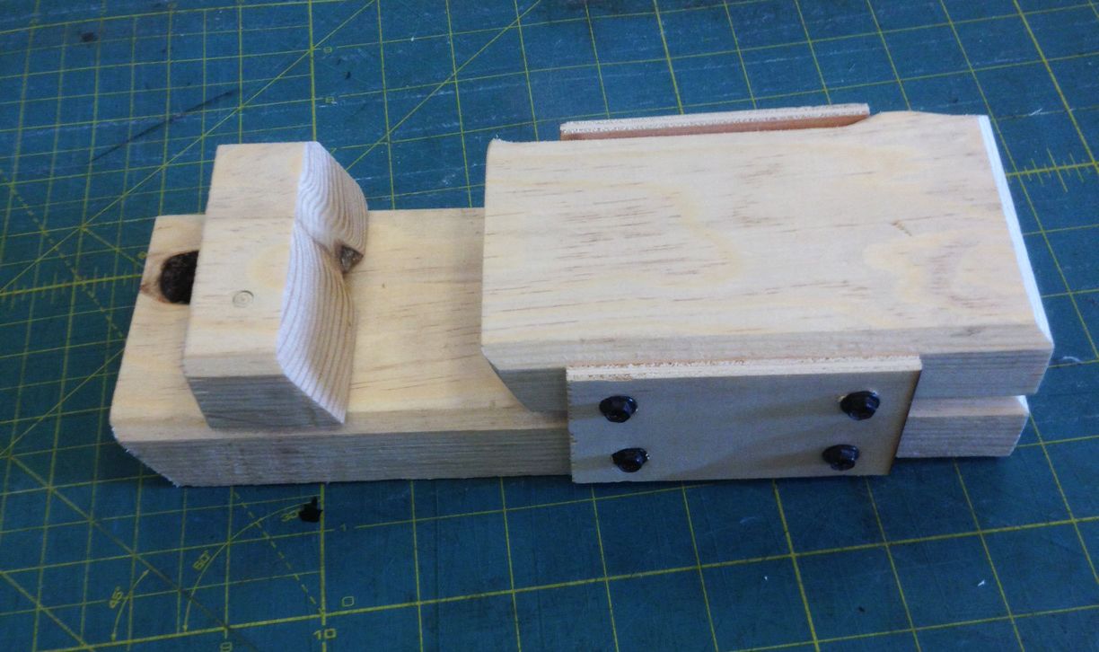 30 degree Drilling jig for Coptic binding on the spine of thick covers. I made it at TechShop