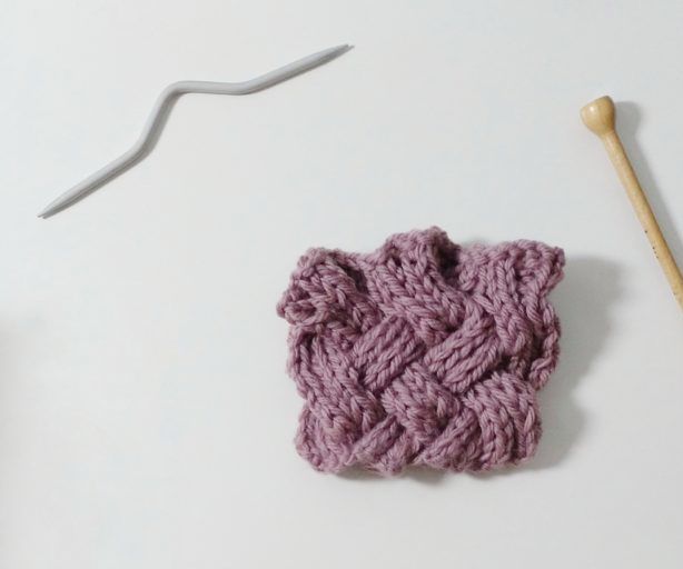 How to Knit the Woven Cable Stitch