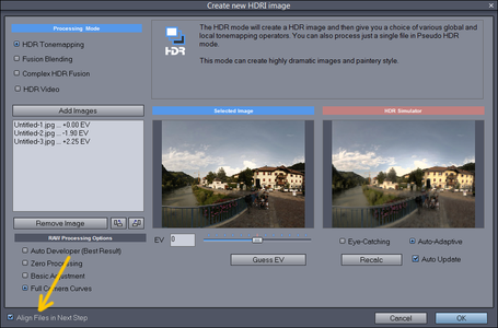 Align the Frames