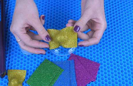 These Simple Dimples Are Very Easy to Make Because We Are Using Foam Paper Glitter!