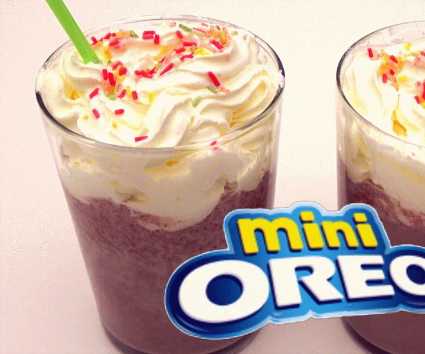 OREO Cookies and Banana Milkshake