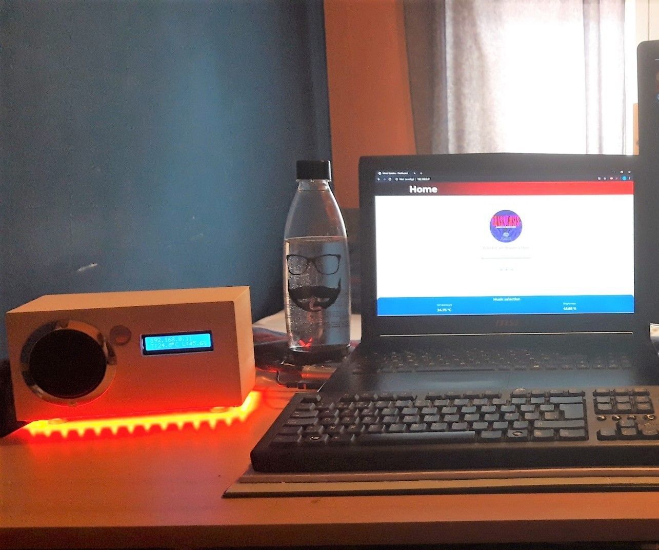 Mood Speaker- a Powerful Speaker for Mood Music to Be Played Based on the Ambient Temperature