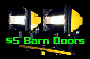 $5 Barn Doors for Worklights