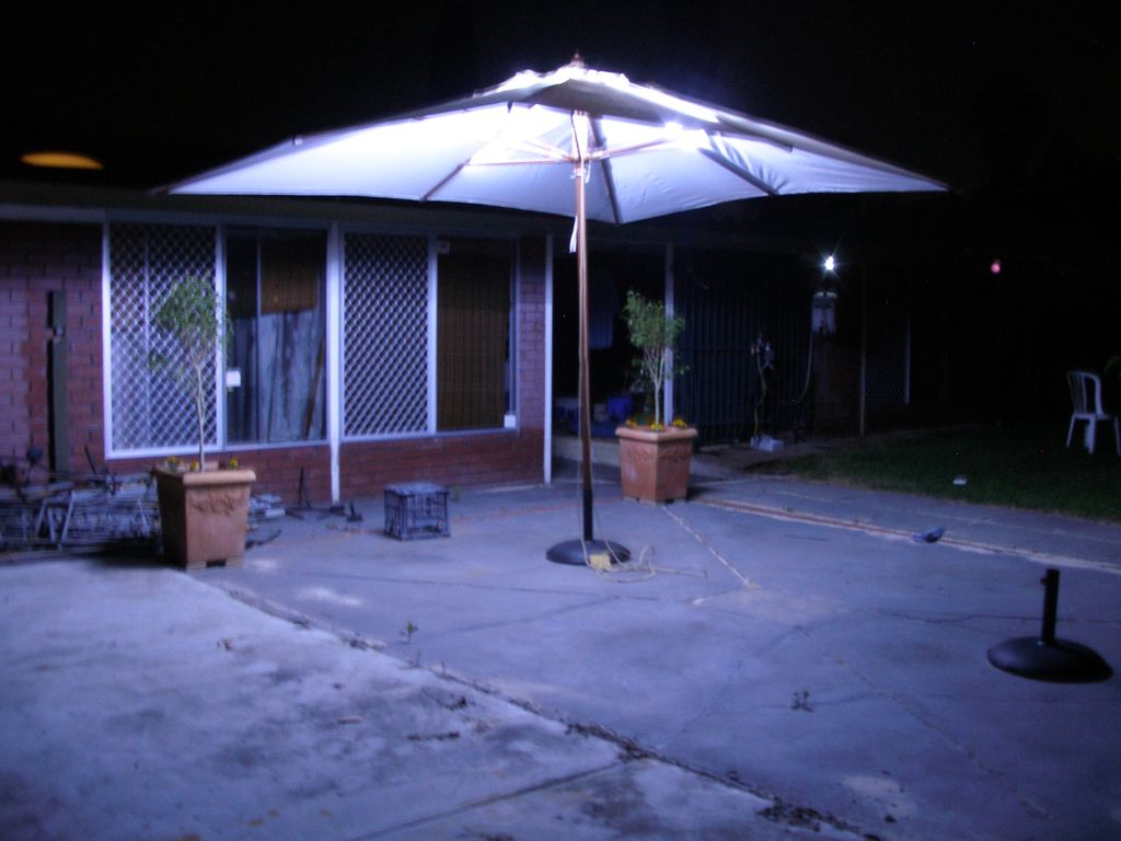 attaching lights to a patio umbrella Yescom Solar with Remote for 9-10ft 8-Rib (4.75ft) Enhance your outdoor space with our LED Solar Powered Umbrella Decorative Lights Victor E to YOU ~