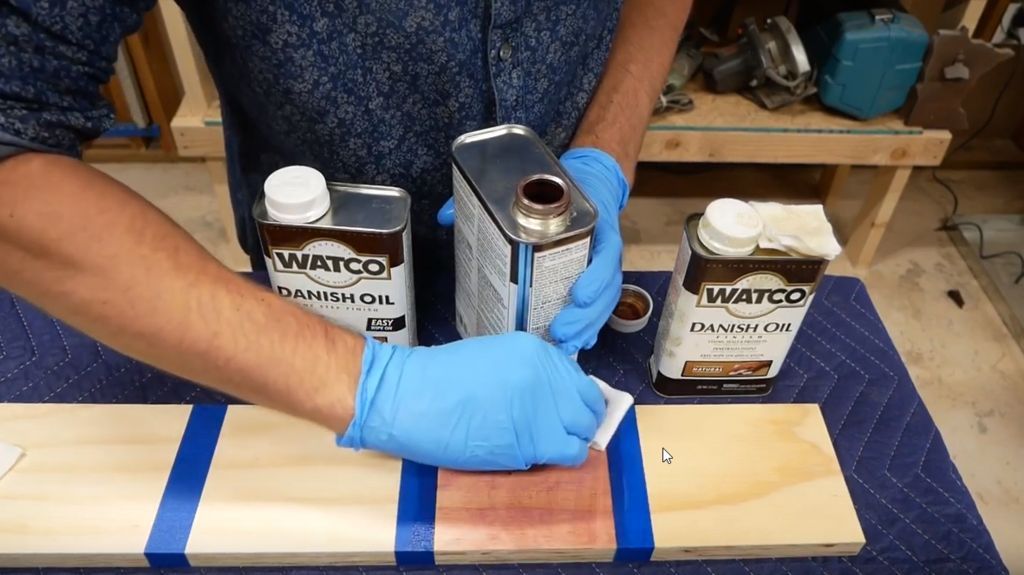 Danish Oil Color Tones 5 Steps