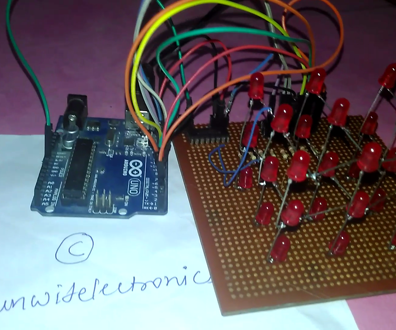 LED cube using arduino