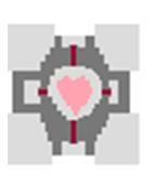 Make an 8-bit Companion cube