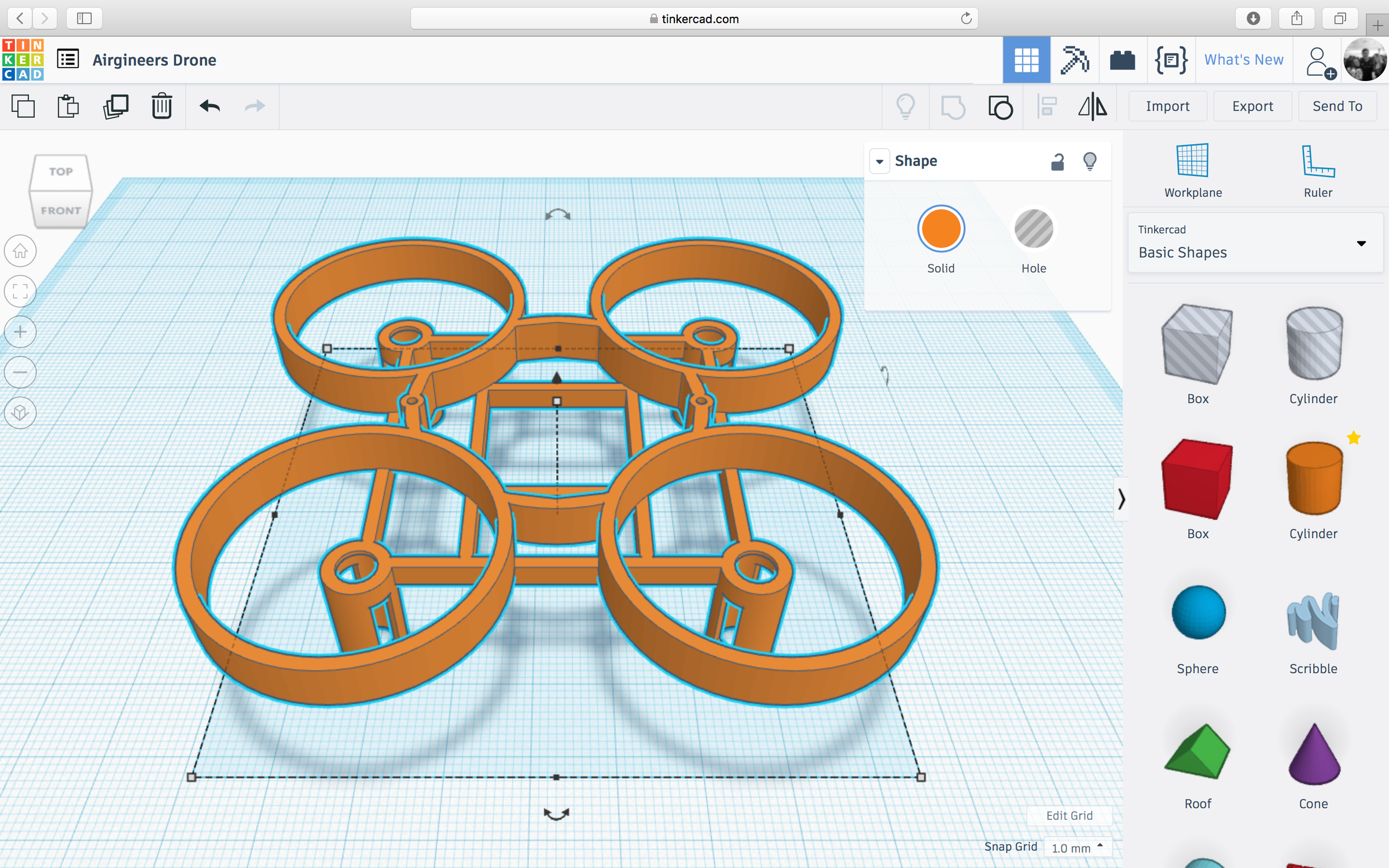 Design and Build a 3D Printed Micro Drone Using Tinkercad : 12 Steps ...