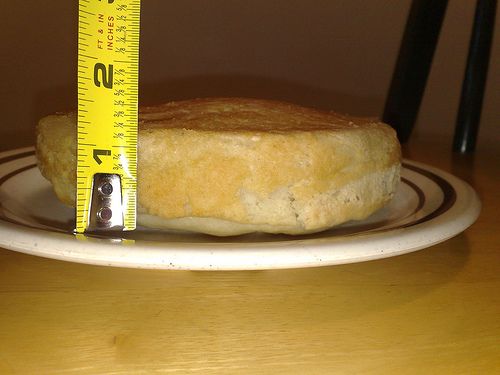 The Perfectly Cooked 1 1/2" X 6" Pancake Cake