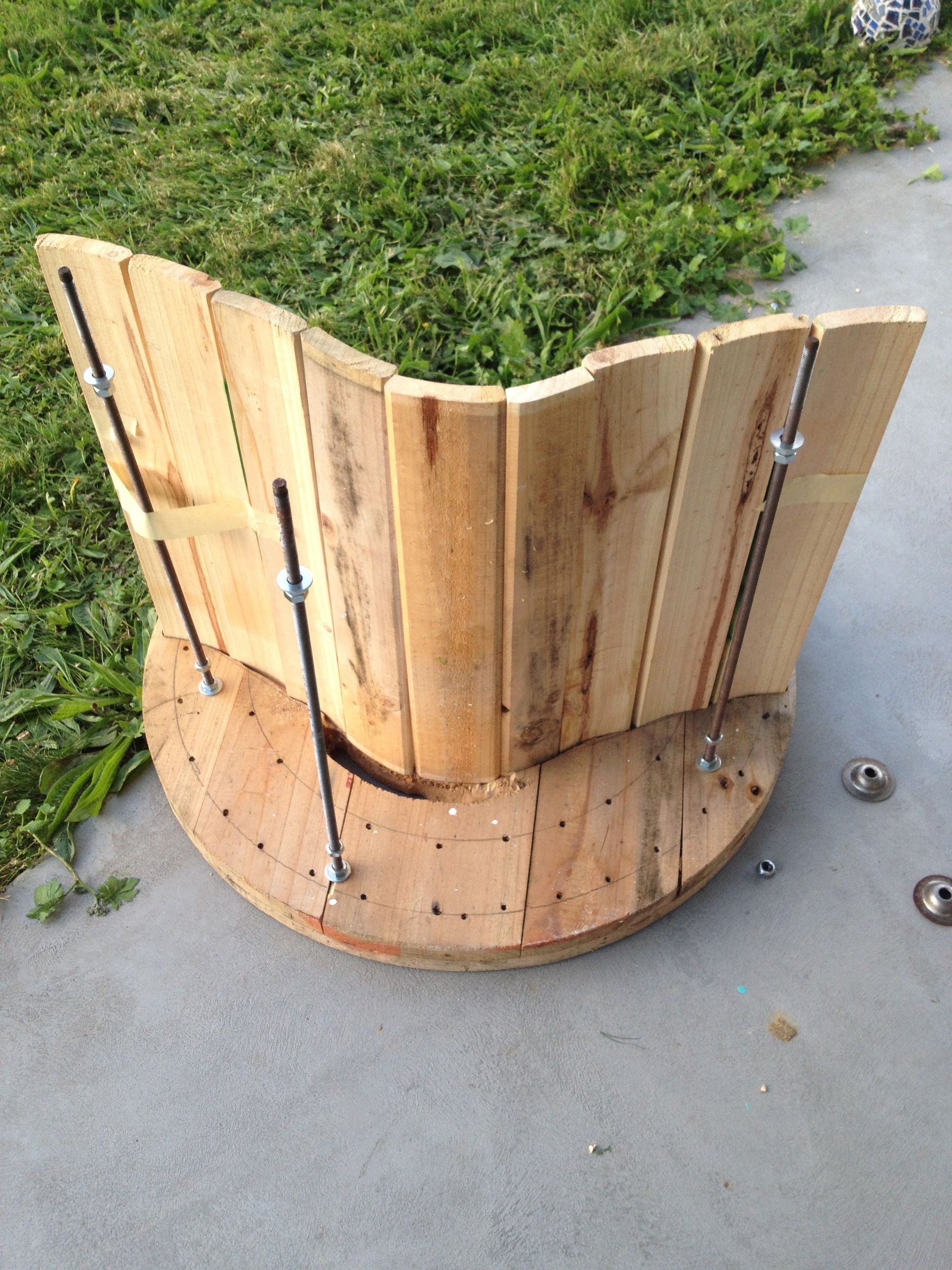 DIY Cable Drum Rocking Chair 10 Steps (with Pictures) Instructables