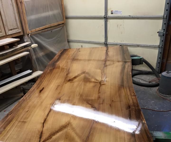 Bookmatched Natural Edge Dining Room Table Top