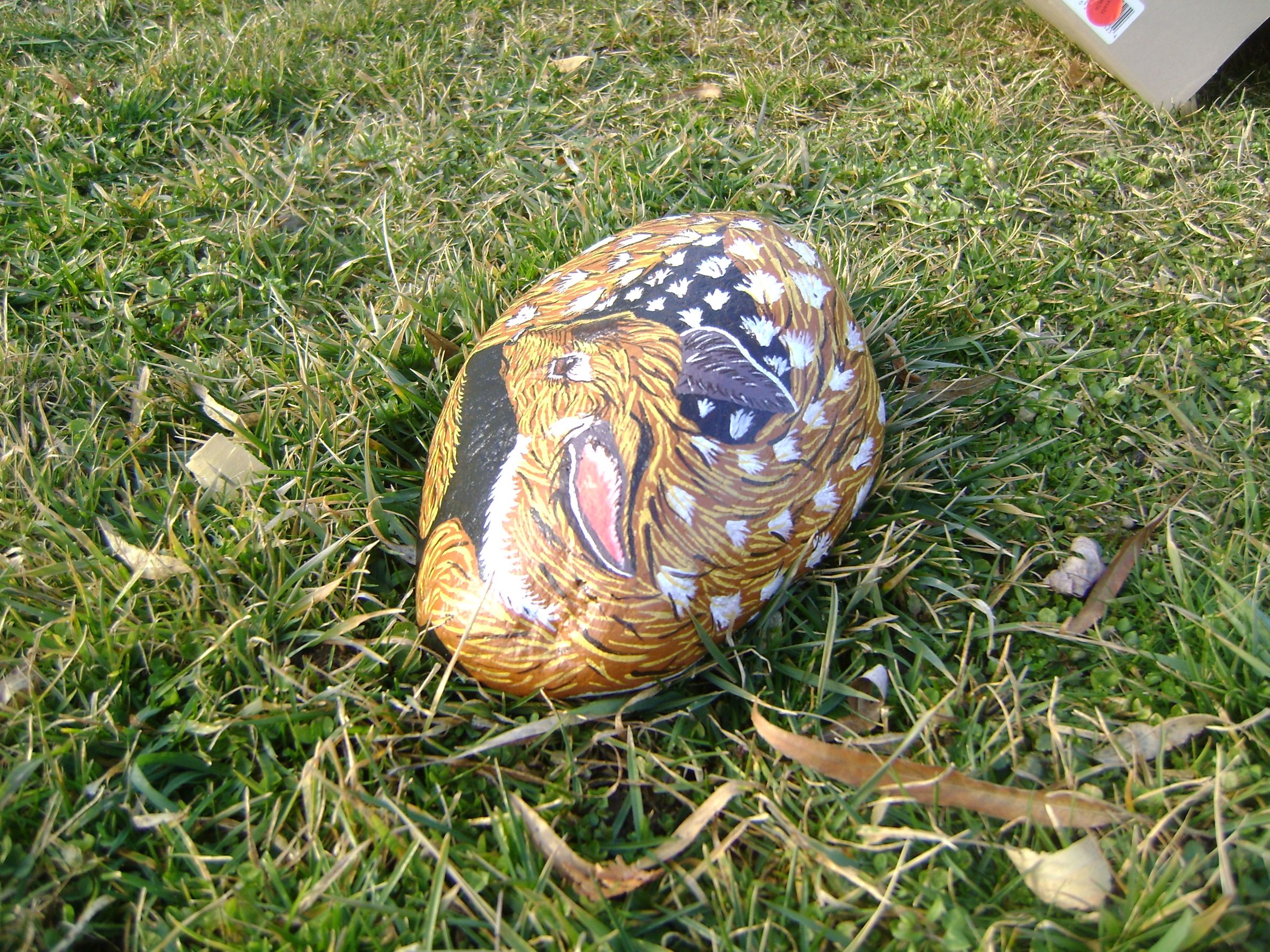 Painted Deer Rock - Instructables
