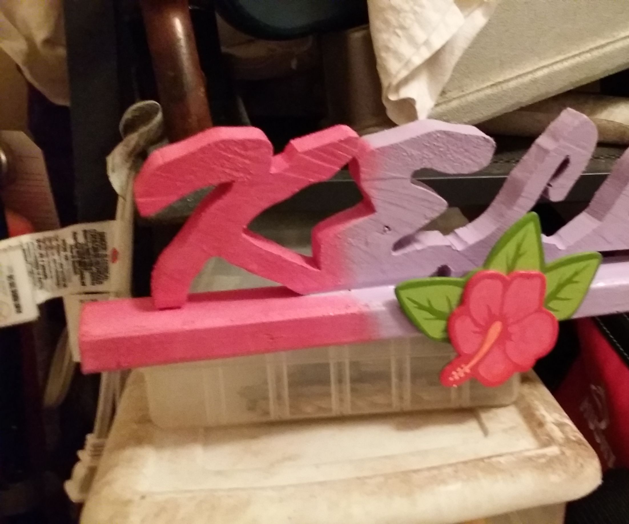 Personalized wooden names