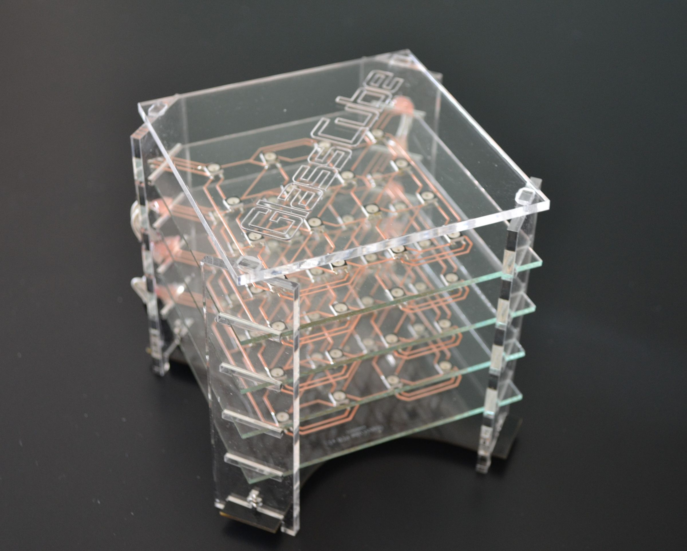 GlassCube - 4x4x4 LED Cube on Glass PCBs : 11 Steps (with Pictures ...