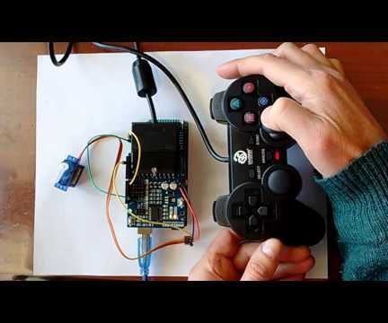 Arduino: Controlling Servo With PS2 Controller (Program With Visuino)