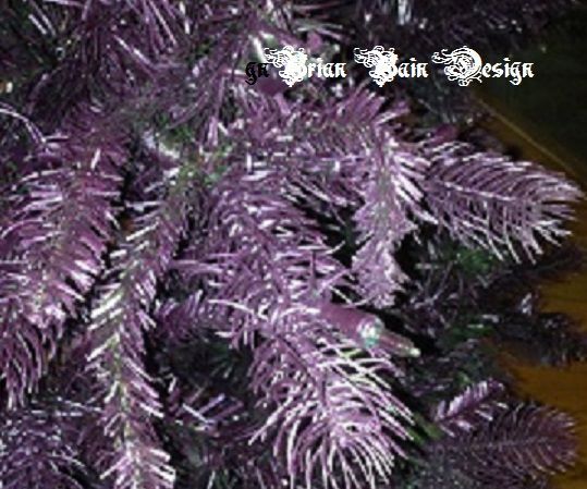 Painting a Artificial Christmas Tree Purple