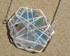 Make a Sea Glass Basket Pendant or Earrings