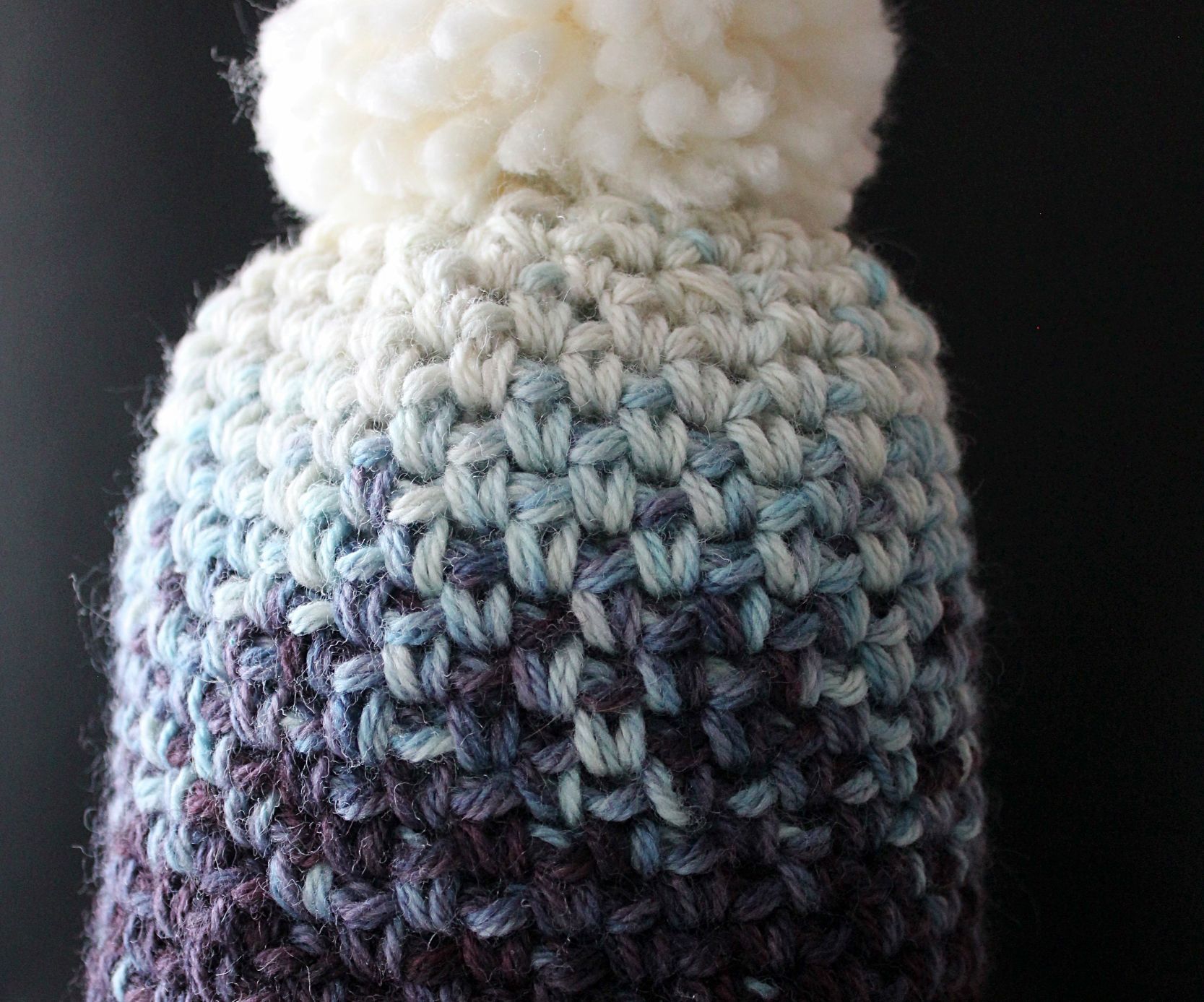 Ombre Pompom Toque