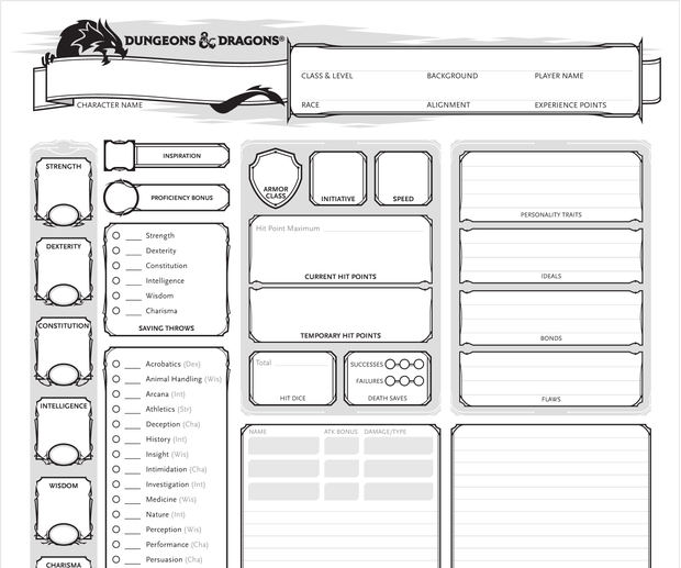 Creating A D D 5e Character For Beginners 10 Steps With Pictures Instructables