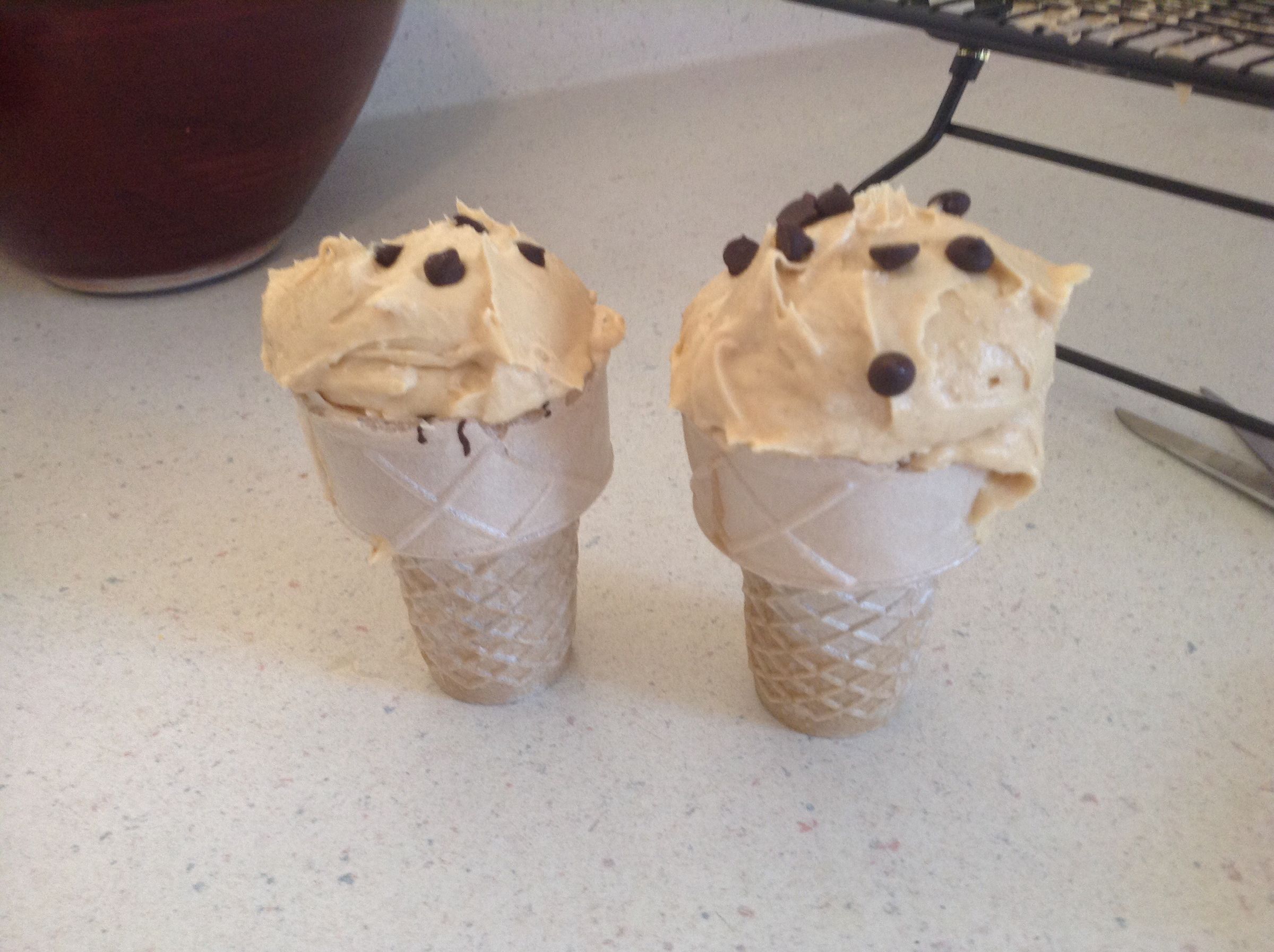 Cupcake Ice Cream Cones