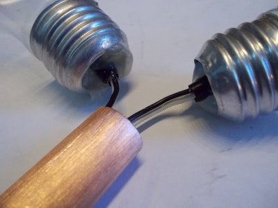 Glue the LED's to the Light Bulbs 