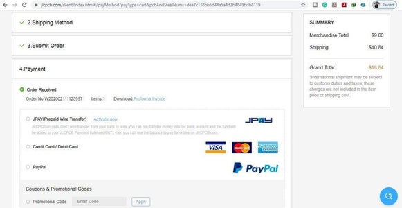 Select Shipping Address and Payment Mode