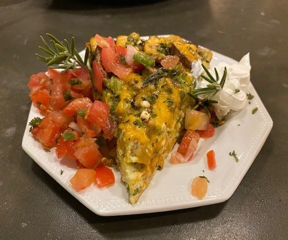 Portobella and Asparagus Frittata