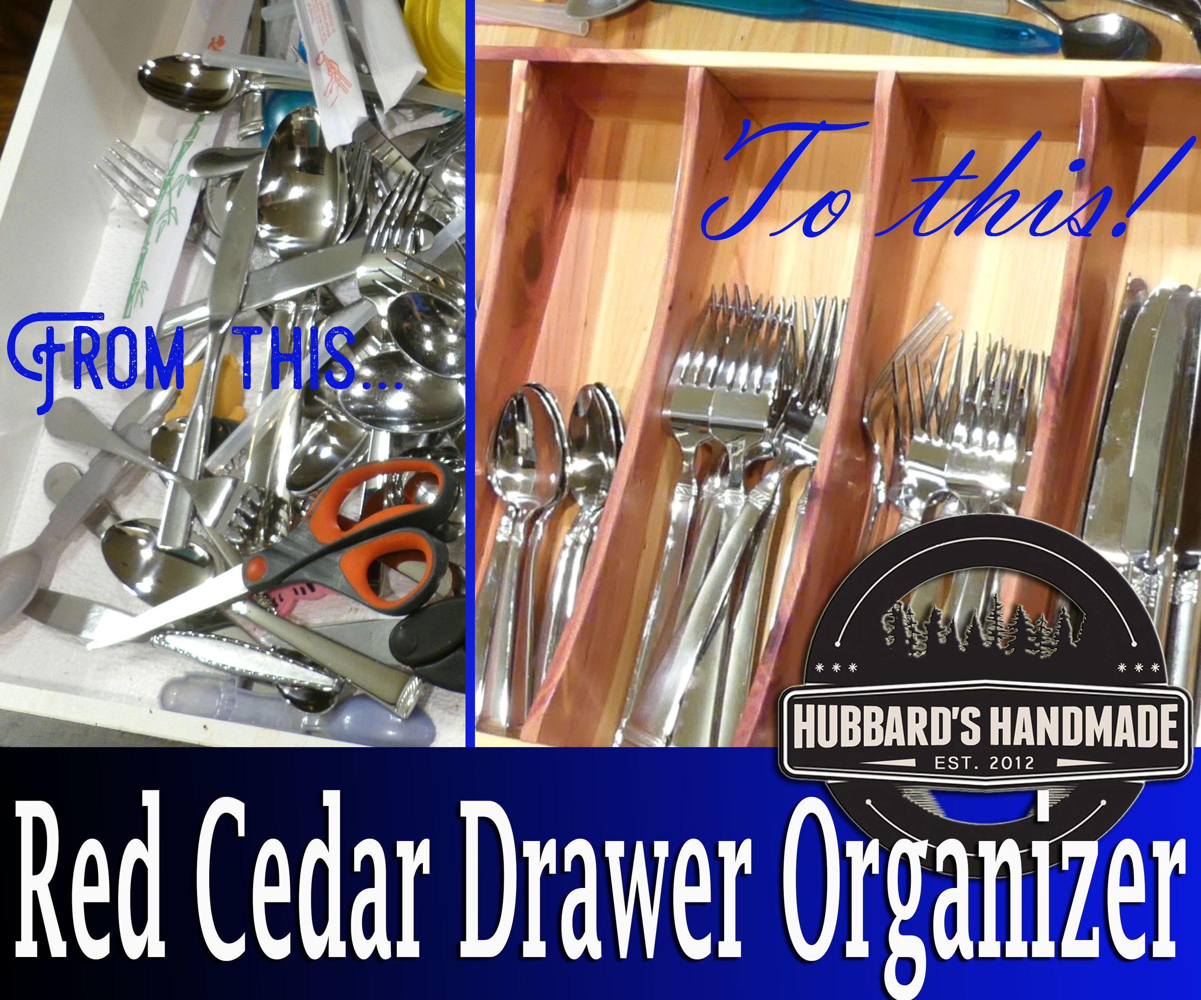 Custom Red Cedar Utensil Organizer