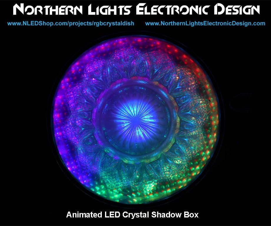 Animated LED Crystal Shadow Box