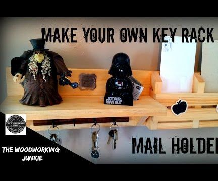 How to Make a Key Rack // Mail Holder Combo