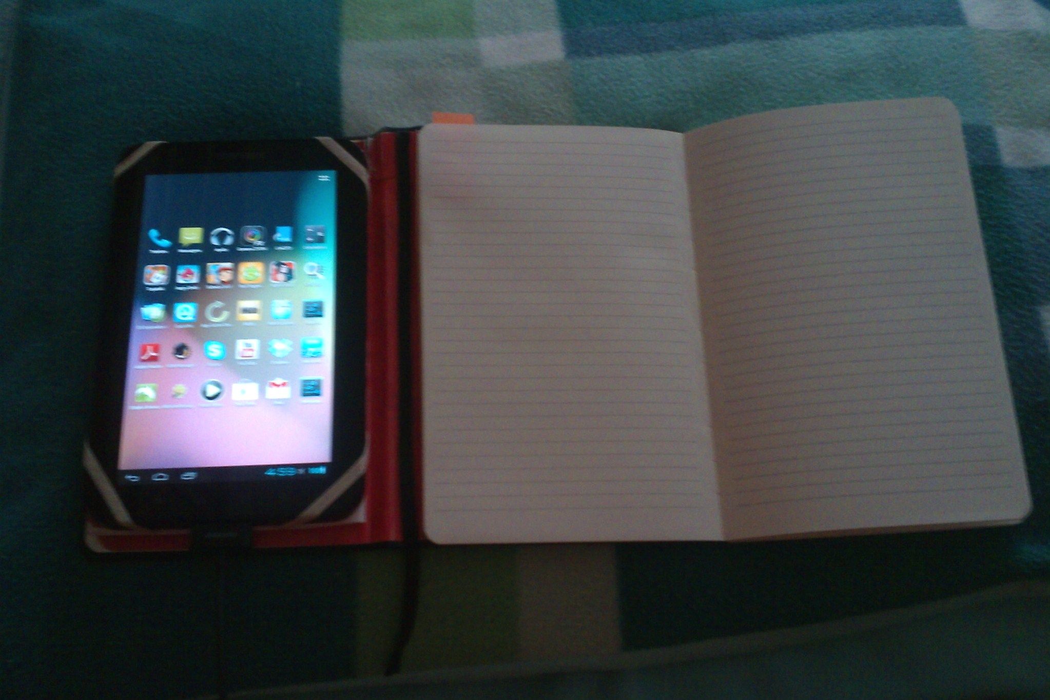 Moleskine With Android Tablet