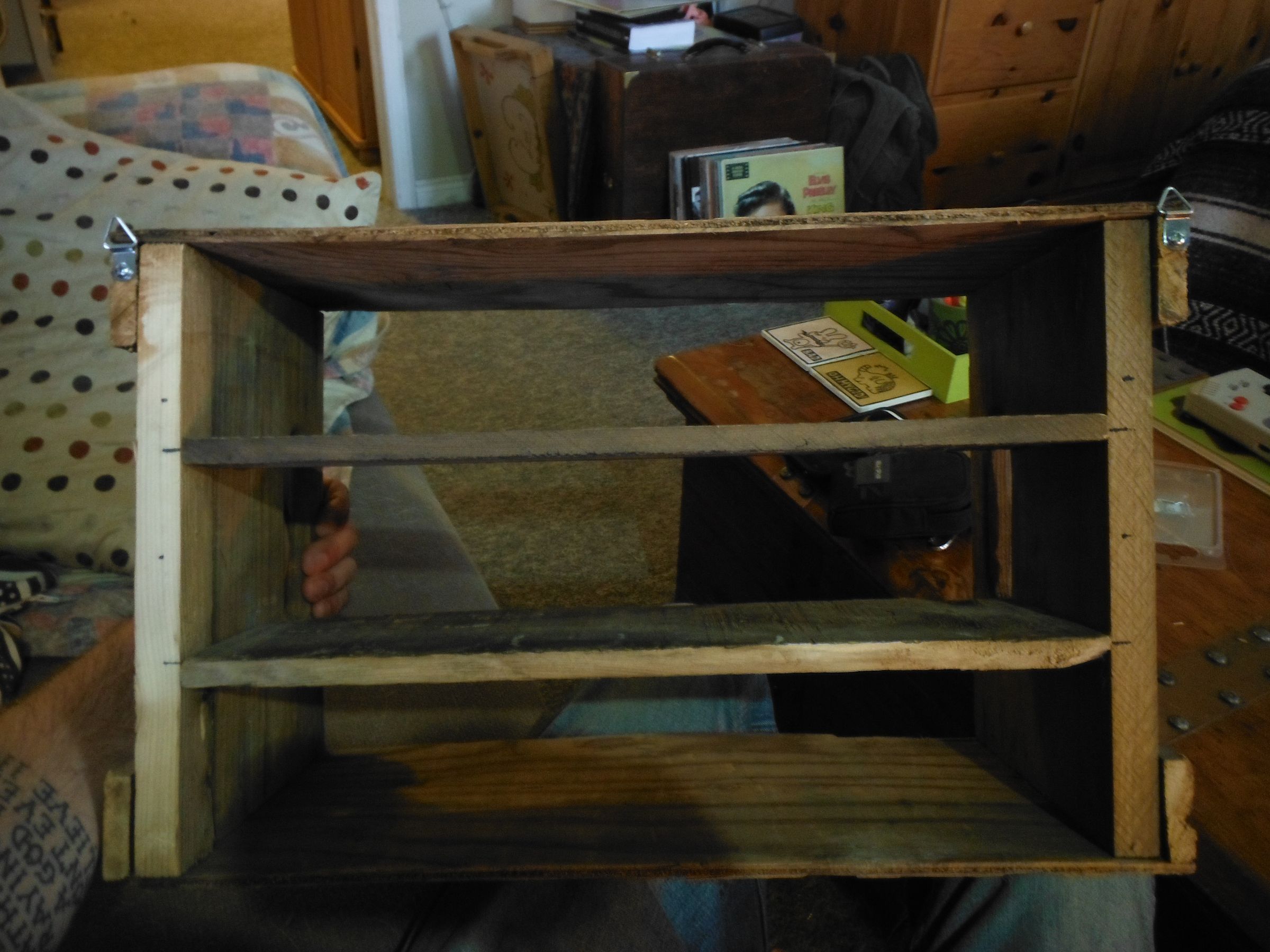 Turn an Antique Crate Into a Neat Shelf 5 Steps Instructables