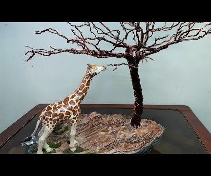 How to Make a Giraffe Diorama| Wire Tree
