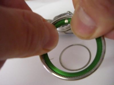 Removing the Bezel Insert. 